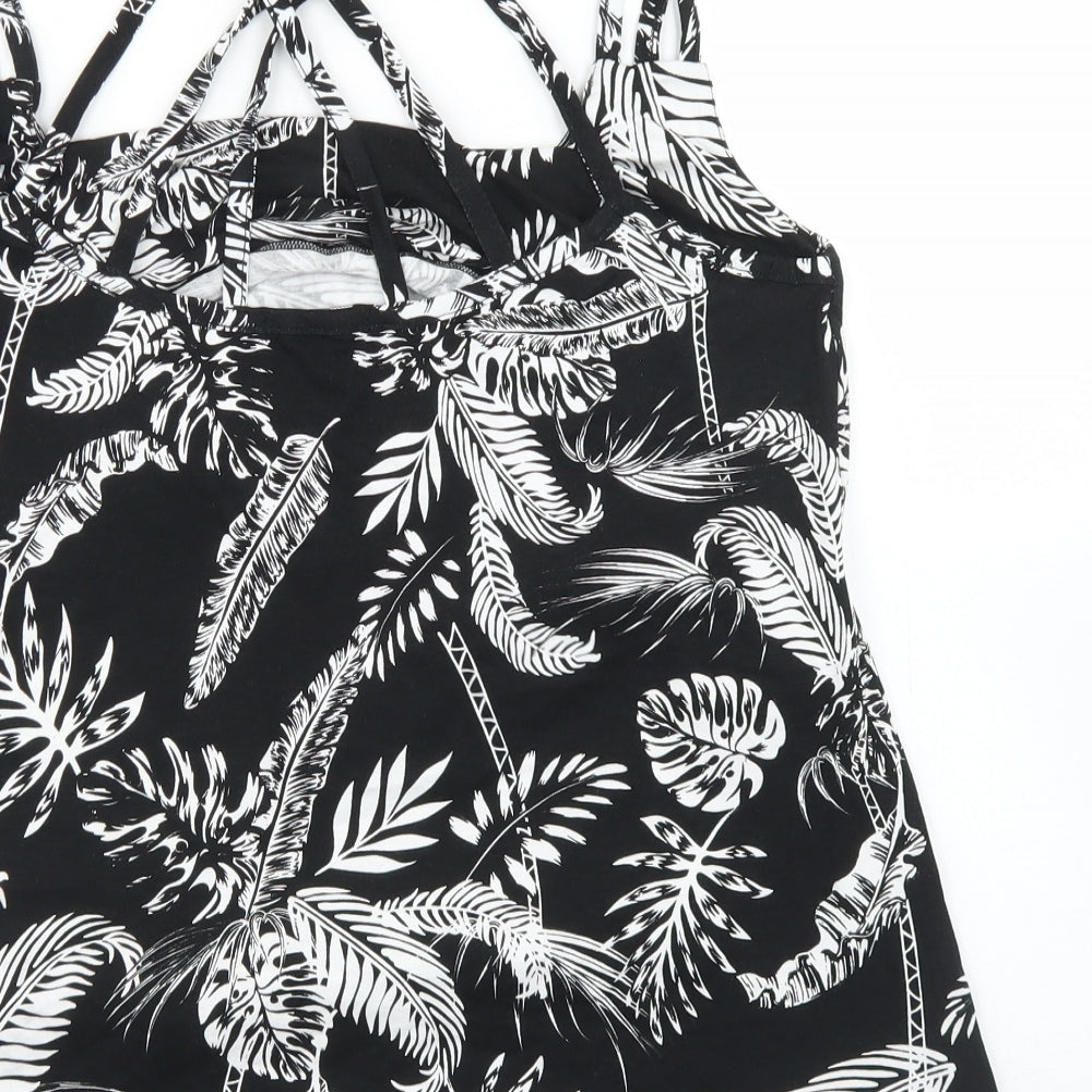 Womens UK Size L Pep & Co Black Basic Tank