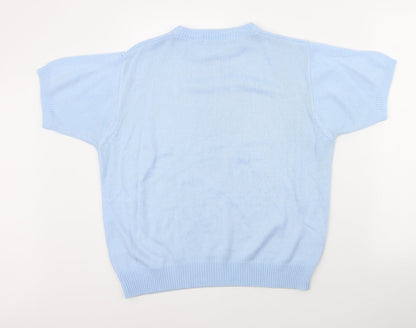 Womens UK Size 14 Berkertex Blue Pullover Jumper