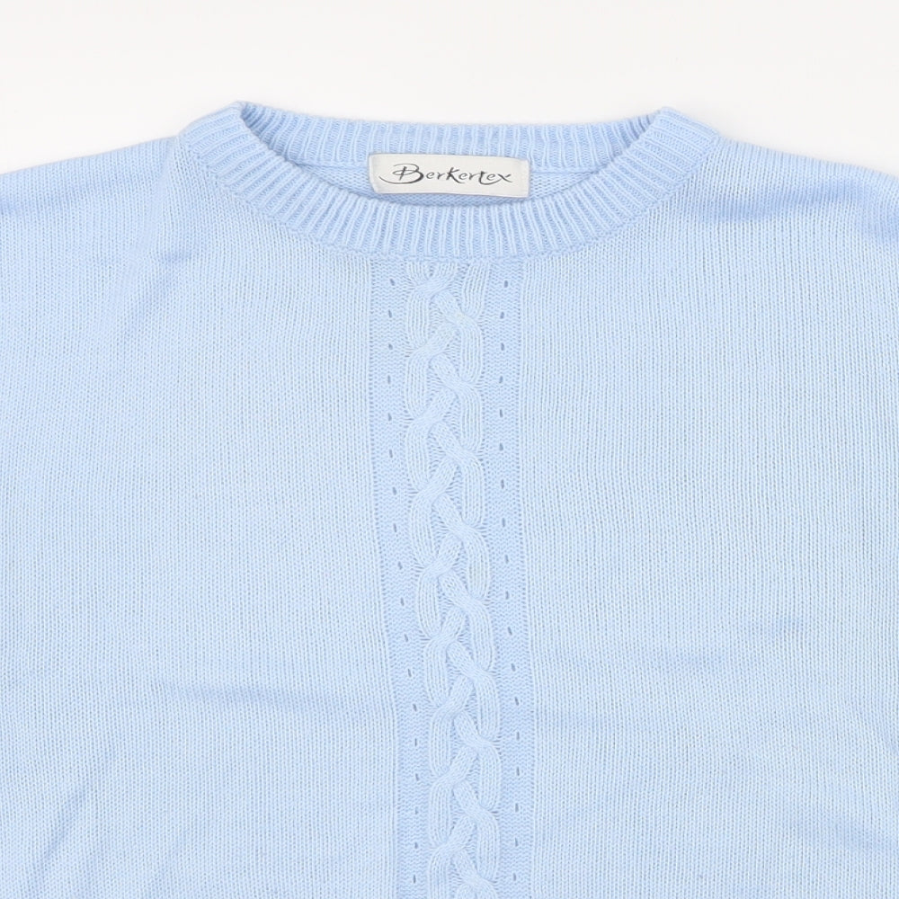 Womens UK Size 14 Berkertex Blue Pullover Jumper