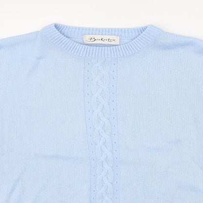 Womens UK Size 14 Berkertex Blue Pullover Jumper