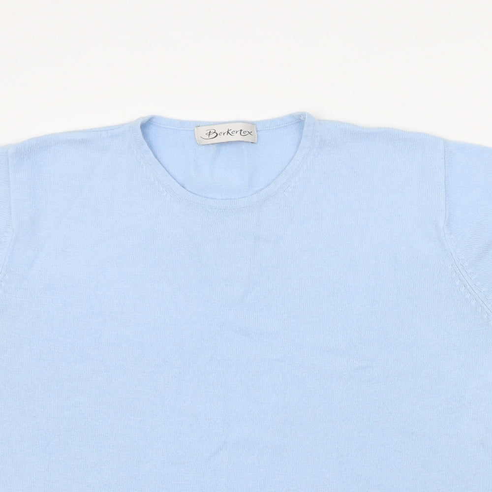 Womens UK Size 14 Berkertex Blue Pullover Jumper