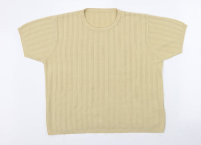 Womens UK Size 14 Berkertex Yellow Pullover Jumper