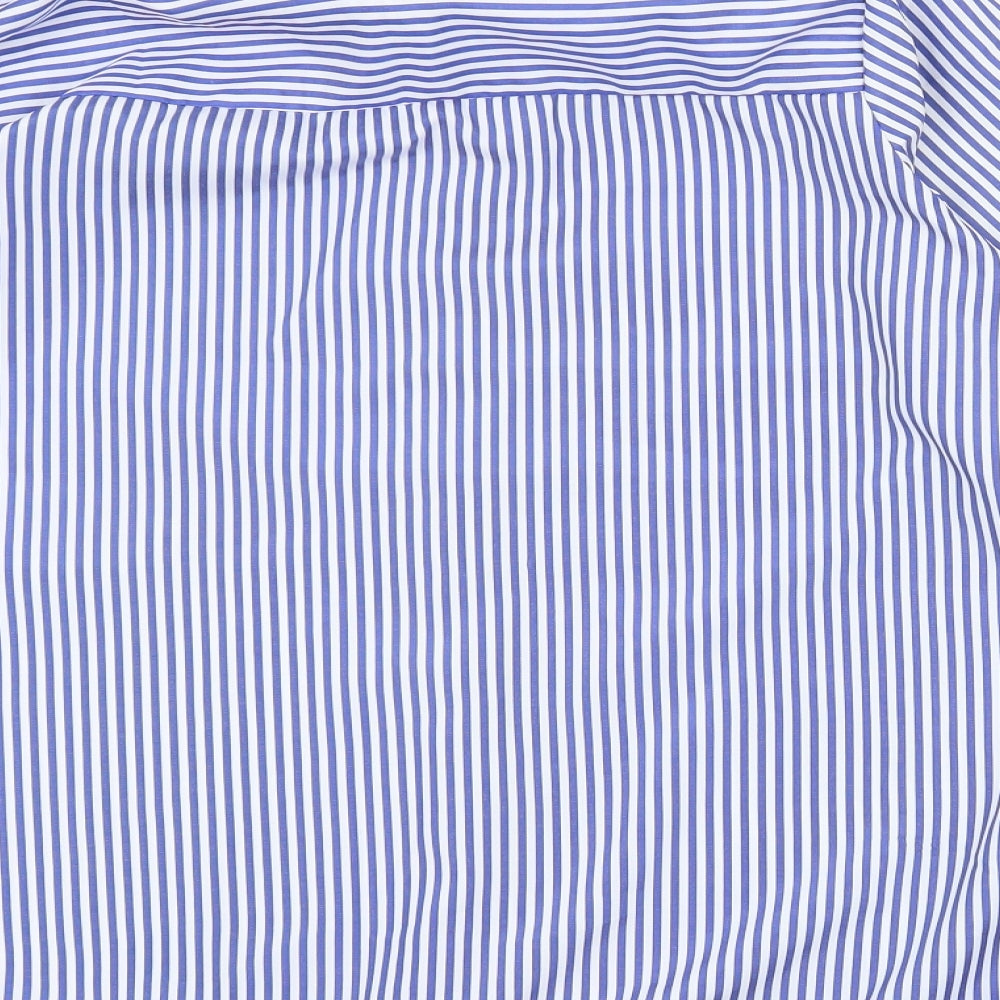 Mens UK Size XL Preworn Blue  Button-Up Long Sleeve Casual Shirt