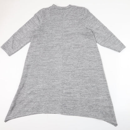 Papaya Womens Grey  Polyester Trapeze & Swing  Size M  High Neck Pullover