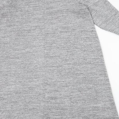 Papaya Womens Grey  Polyester Trapeze & Swing  Size M  High Neck Pullover