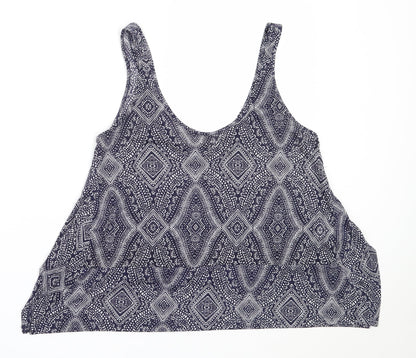 Womens UK Size S H&M Blue Basic Tank