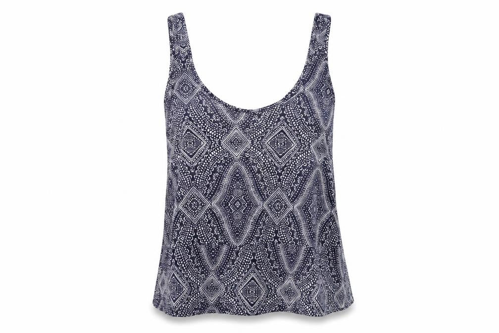 Womens UK Size S H&M Blue Basic Tank
