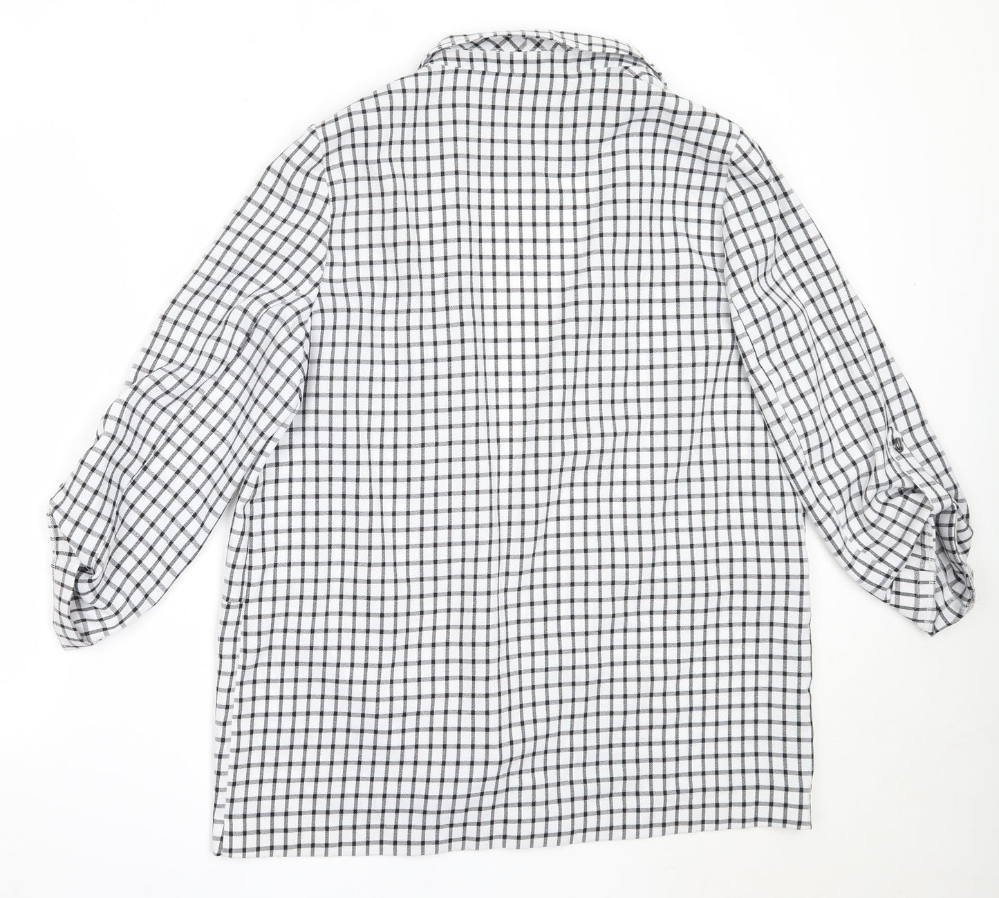 Primark Womens White Check  Jacket  Size 16