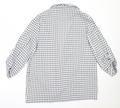 Primark Womens White Check  Jacket  Size 16