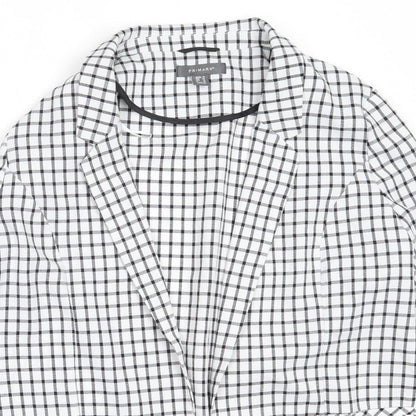 Primark Womens White Check  Jacket  Size 16