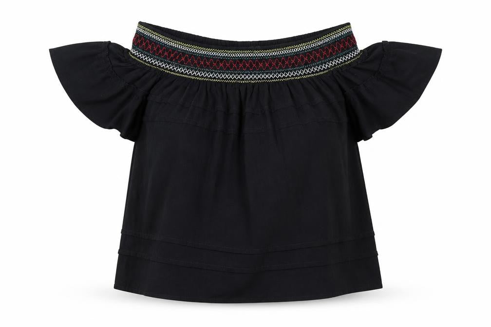 Womens UK Size 8 NEXT Black Basic Blouse