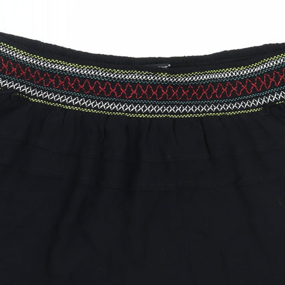 Womens UK Size 8 NEXT Black Basic Blouse