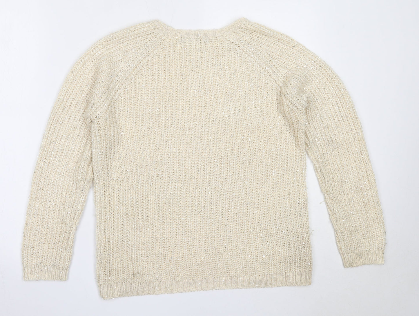 Womens UK Size 10 Atmosphere Ivory Pullover Jumper
