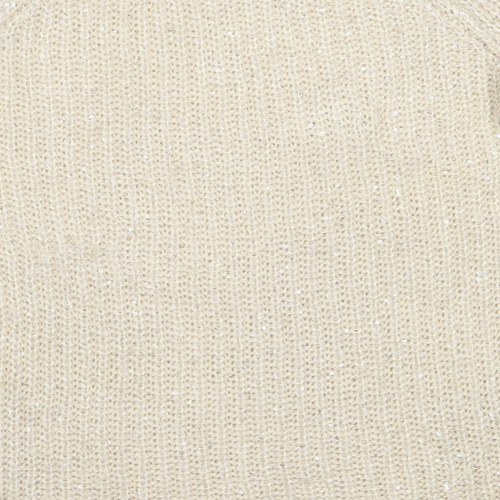 Womens UK Size 10 Atmosphere Ivory Pullover Jumper