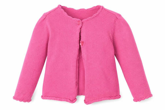 Gap Girls Pink  Cotton Cardigan Jumper Size 12-18 Months  Button