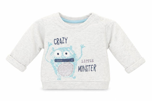 Matalan Boys Grey  Cotton Pullover Jumper Size 0-3 Months