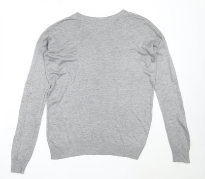 Womens UK Size 8 Atmosphere Grey Pullover Jumper