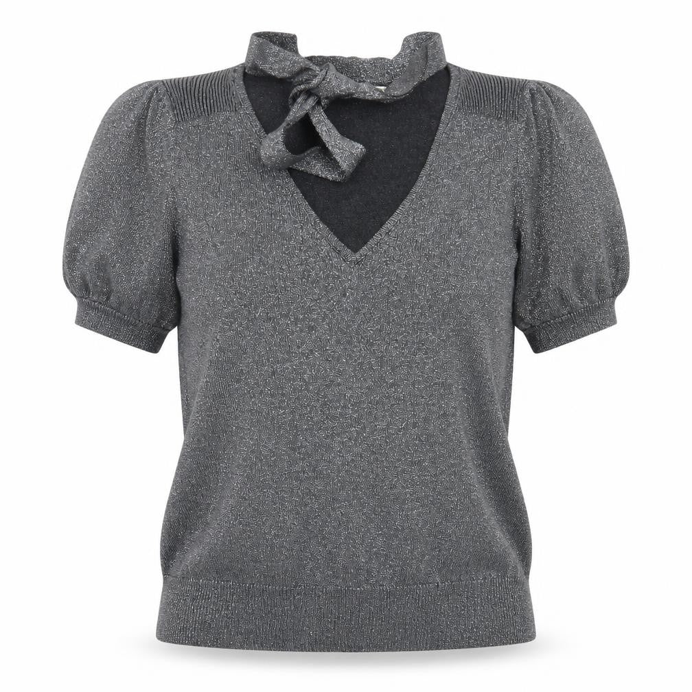 Womens UK Size 10 River Island Silver Pullover Jumper