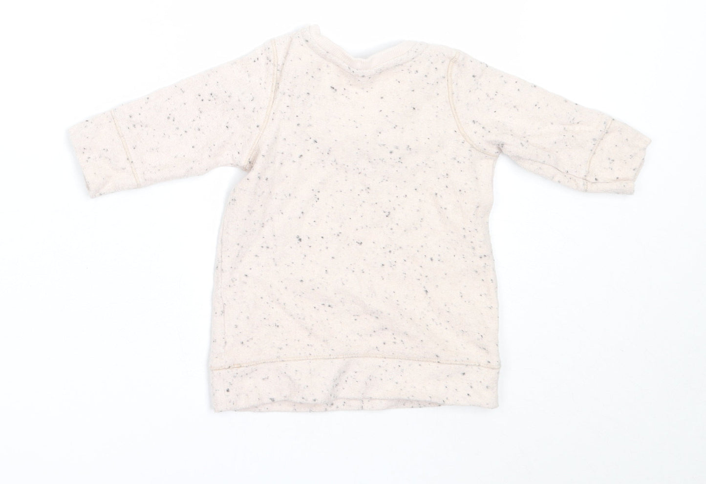 NEXT Girls Ivory  Cotton Pullover Jumper Size 0-3 Months