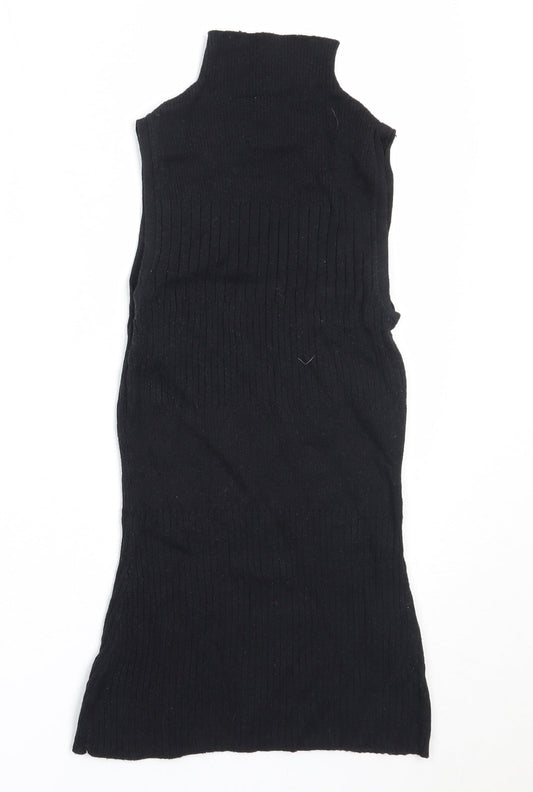 Womens UK Size 8 River Island Black Vest Jumper