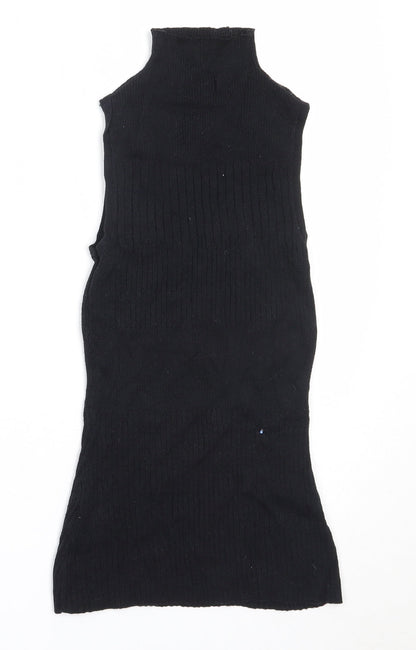 Womens UK Size 8 River Island Black Vest Jumper