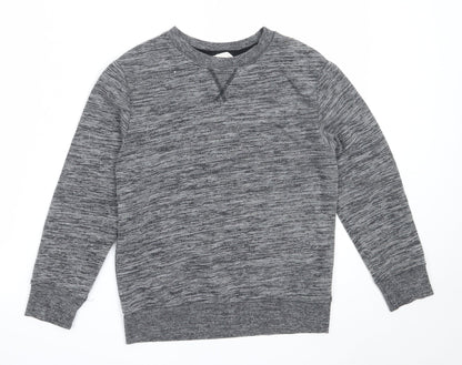 H&M Boys Grey  Cotton Pullover Sweatshirt Size 9-10 Years
