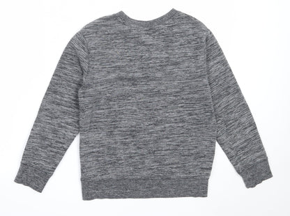 H&M Boys Grey  Cotton Pullover Sweatshirt Size 9-10 Years