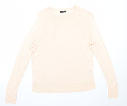 Womens UK Size 10 M&Co Pink Pullover Jumper