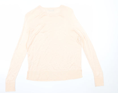 Womens UK Size 10 M&Co Pink Pullover Jumper