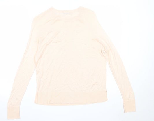 Womens UK Size 10 M&Co Pink Pullover Jumper