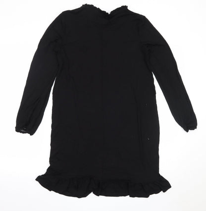 Matalan Womens Black  Viscose Trapeze & Swing  Size S  Round Neck