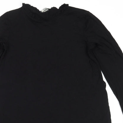 Matalan Womens Black  Viscose Trapeze & Swing  Size S  Round Neck