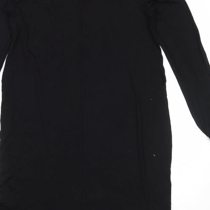 Matalan Womens Black  Viscose Trapeze & Swing  Size S  Round Neck