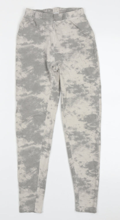 New Look Girls Grey Ombré Cotton Capri Trousers Size M  Regular Pullover
