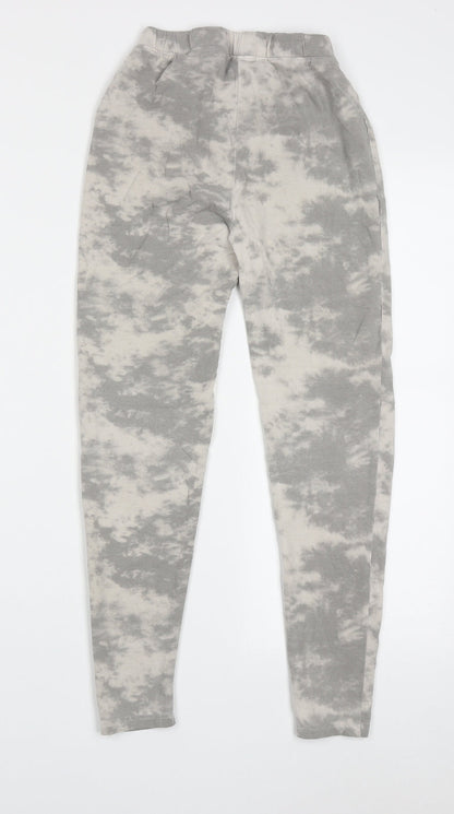 New Look Girls Grey Ombré Cotton Capri Trousers Size M  Regular Pullover