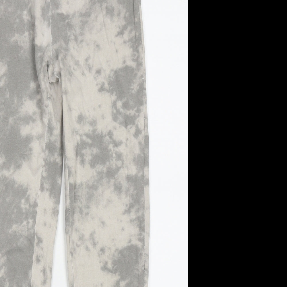New Look Girls Grey Ombré Cotton Capri Trousers Size M  Regular Pullover