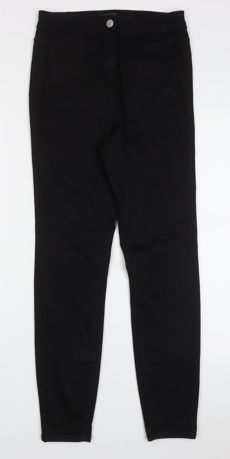 Womens UK Size 10 Papaya Regular Fit Skinny Black Jeans