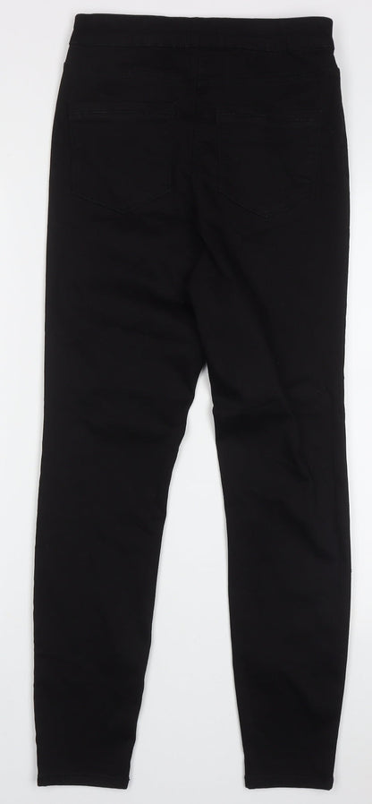 Womens UK Size 10 Papaya Regular Fit Skinny Black Jeans