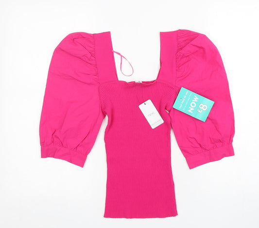 Womens UK Size 8 NEXT Pink Pullover Jumper