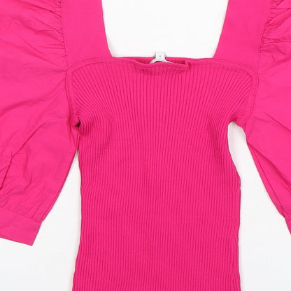 Womens UK Size 8 NEXT Pink Pullover Jumper