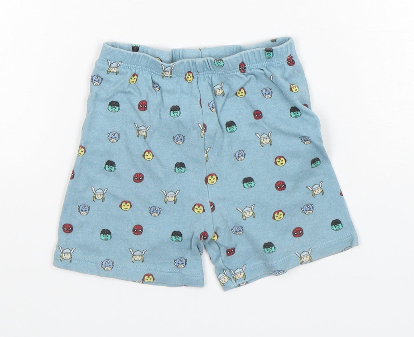 George Boys Green Polka Dot Cotton  Sleep Shorts Size 12-18 Months   - Avengers