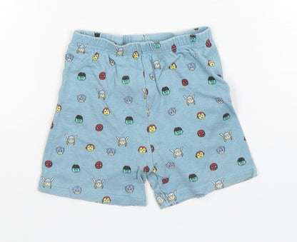 George Boys Green Polka Dot Cotton  Sleep Shorts Size 12-18 Months   - Avengers