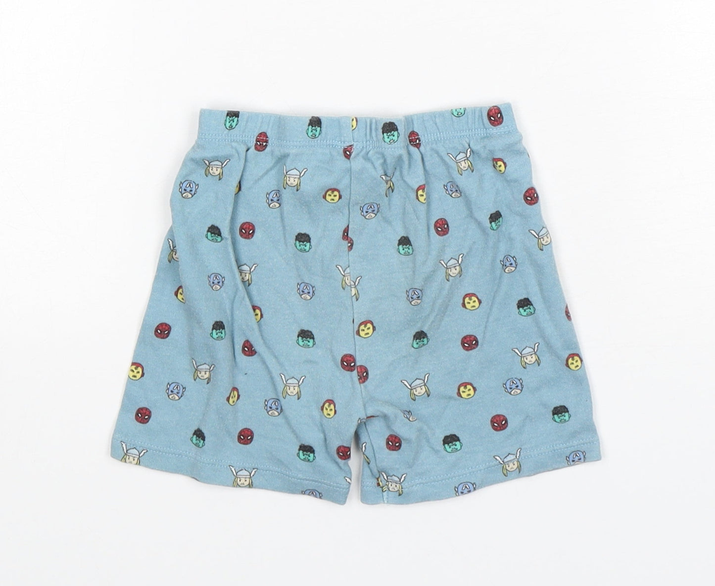 George Boys Green Polka Dot Cotton  Sleep Shorts Size 12-18 Months   - Avengers