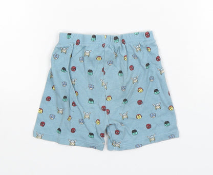 George Boys Green Polka Dot Cotton  Sleep Shorts Size 12-18 Months   - Avengers