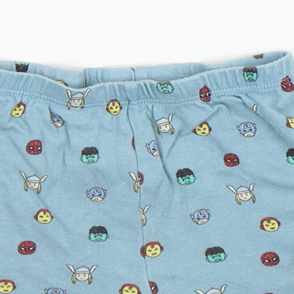 George Boys Green Polka Dot Cotton  Sleep Shorts Size 12-18 Months   - Avengers