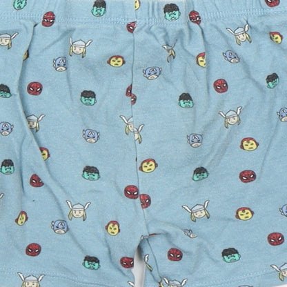 George Boys Green Polka Dot Cotton  Sleep Shorts Size 12-18 Months   - Avengers