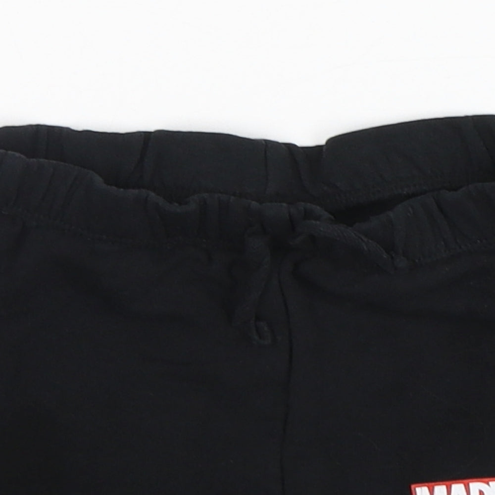 Primark Boys Black  Cotton  Sleep Shorts Size 12-18 Months   - Marvel