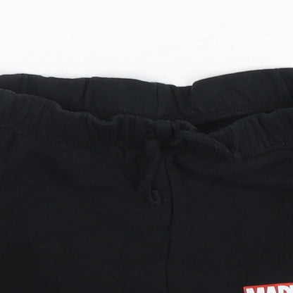 Primark Boys Black  Cotton  Sleep Shorts Size 12-18 Months   - Marvel
