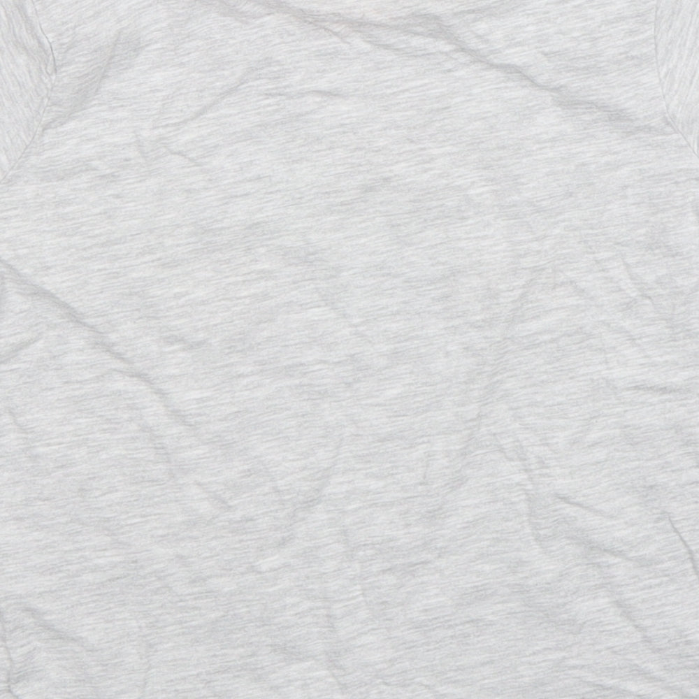 Primark Girls Grey  Cotton Basic T-Shirt Size 5-6 Years Round Neck