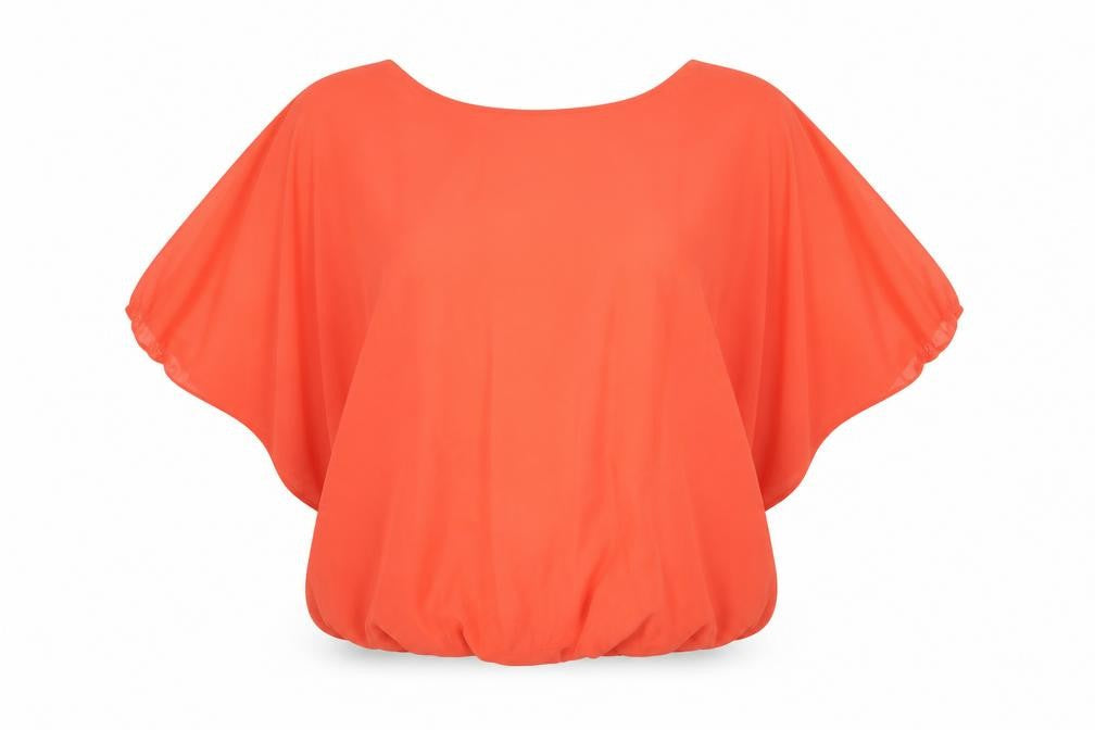 Womens UK Size 12 Select Orange Basic Blouse